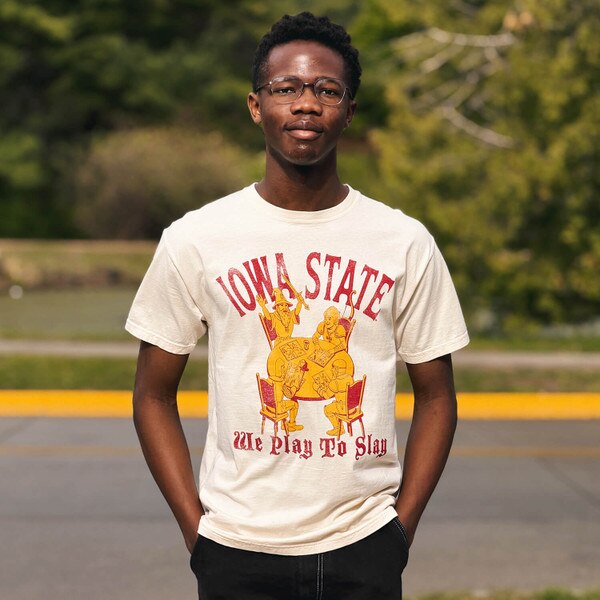 Comfort Wash Iowa State We Play to Slay White Short Sleeve T-Shirt